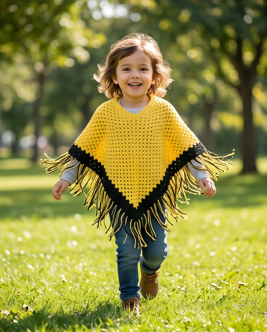 Bumblebee Kids Poncho