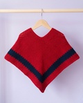 Burgundy Night Kids Poncho